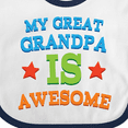 thumbnail image 4 of Inktastic My Great Grandpa is Awesome Grandkid Boys or Girls Baby Bib, 4 of 4