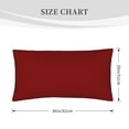 thumbnail image 3 of Disketp Maroon Pillowcase, Queen Size Pillow Cases for Bedroom,Office,Sofa, Pillow Cover with Envelope Closure - 20x36in, 3 of 7