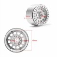 thumbnail image 4 of Rclions 4Pcs Aluminum Metal 1.9 Beadlock Wheels Rims 35Mm For Axial Scx10 Scx10 Ii D90 Trx4 1/10Th Rc Crawler Car, 4 of 4