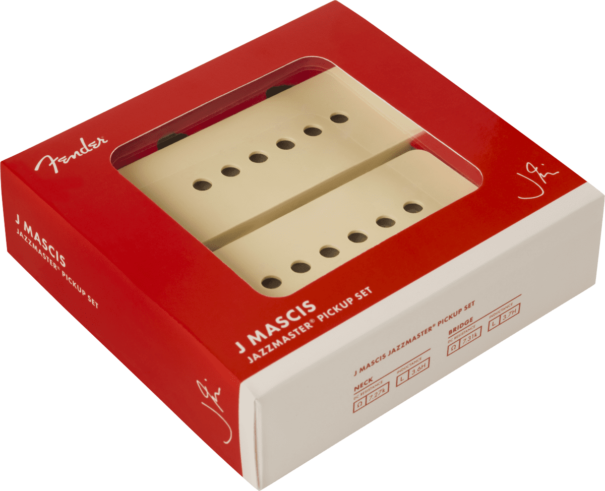 Fender J Mascis Signature Jazzmaster Single Coil Pickup Set, Aged White
