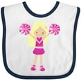 thumbnail image 3 of Inktastic Cheerleaders, Cute Girl, Blonde Hair, Cheerleading Girls Baby Bib, 3 of 4