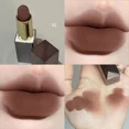 thumbnail image 2 of Sexy Matte Punk Dark Brown Lipstick Waterproof Lip Gloss Long Lasting Non-Stick Cup Smoked Matte Lipstick Korean Makeup Cosmetic, 2 of 5