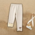 thumbnail image 5 of Posijego Toddler Girls Fleece Lined Leggings Warm Cotton Thick Basic Full Length Bottom Tights Pants for Kids, 5 of 7