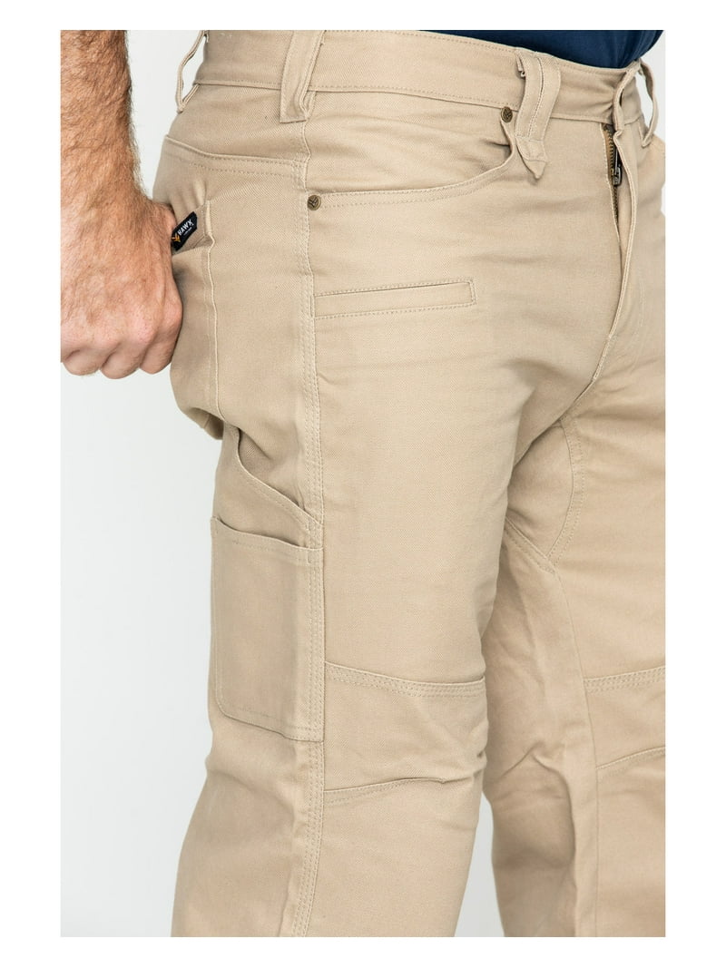Hawx Work Gear Men's Stretch Canvas Utility Work Pants Big Beige