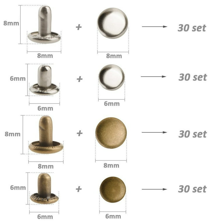7 Different Types of Leather Rivets