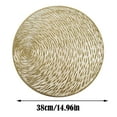 thumbnail image 4 of Round Placemats, 38cm Diameter, Easy to Clean, Heat-Resistant, Elegant Table Mats for Dinner Parties, Home/Office Decoration, 4 of 5