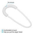 thumbnail image 4 of Uxcell Zipper Pulls Replacement Extension Cord Handle Extender for Luggage Handbags White 15 Pack, 4 of 5