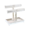 thumbnail image 6 of DecMode 11"W, 12"H Wood Natural Jewelry Stand, Silver, 1 - Piece, 6 of 9