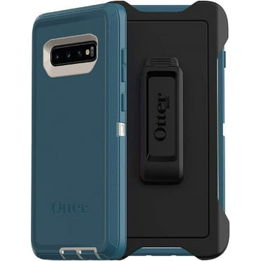 OtterBox Defender Series Screenless Edition Case for Galaxy S10  Only - Holster Clip Included - Non-Retail Packaging - Big Sur Pale Beige/Corsair