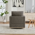 thumbnail image 5 of Upholstered Swivel Accent Chair and Comfy Accent Single Sofa Chair,Mid Century Modern Accent Chair, 360 Degree Club Chair, Lounge Armchair for Living Room Bedroom Apartment Nursery,Gray, 5 of 7