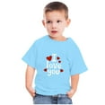 thumbnail image 6 of Wavsuf Kids T-Shirts for Boys Summer Printed Crew Neck Casual Blue Shirts Size 4-5 Years, 6 of 6