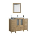thumbnail image 6 of Vanity Art 48" Single Sink Freestanding Bathroom Vanity Set with Ceramic Top and Mirror, 6 of 10