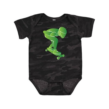 

Inktastic Skateboarder Longboarding Sports Gift Baby Boy Bodysuit