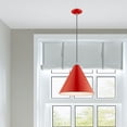 thumbnail image 5 of 41176-72 Livex Lighting Dulce - 1 Light Pendant In Modern Style-18 Inches Tall and 14 Inches Wide-Shiny Red Finish    -Traditional Installation, 5 of 12