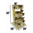thumbnail image 2 of New Cat Condos 110112-Beige Round 33" Triple Cat Perch - 19.9 x 19.9 x 31.9-Color:Beige, 2 of 4
