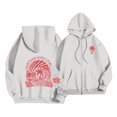 thumbnail image 1 of Sudadera con capucha Gotyou Pink Palm Puff para mujer 2024 Gris oscuro XL, 1 of 4