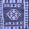 thumbnail image 1 of Ahgly Company Machine Washable Indoor Square Southwestern Blue Country Area Rugs, 4' Square, 1 of 4