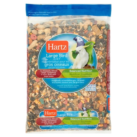 Hartz Large Bird Diet Balanced Nutrition, 4 lb