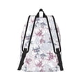 thumbnail image 3 of Daiia Lilies Flowers Vintage Canvas Backpack for Men and Women ,Hiking Backpack,Travel Laptop Bag for School,Large Capacity Backpack, 3 of 8