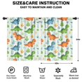 thumbnail image 2 of Blackout Kids Curtains,LightGreen Cartoon Dinosaurs Leaves Pattern Childrens Insulated Curtains Set Of 2,Bedroom Essentials,Toddler Room Decor 42"x54", 2 of 5
