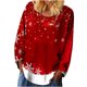 thumbnail image 1 of Camisas casuales de manga larga para mujer, suéter, túnica suelta, blusa con cuello redondo y estampado de árbol de Navidad Fridja fhghd1722, 1 of 4