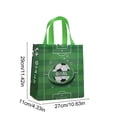 thumbnail image 3 of Bolsas de regalo para fiestas de fútbol y bolsas decorativas con temática futbolística | Bolsas resistentes de poliéster para pequeños regalos, dulces y tarjetas, 3 of 6