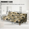 thumbnail image 7 of Xoenoiee Tropical Palm Leaves Dot Pattern Futon Slipcover Armless Folding Sofa Cover Stretch Elastic Couch Furniture Protector for 3 Seat Foldable Futon Sofa Bed Without Armrests, 7 of 7