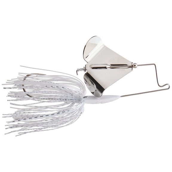 BUCKEYE LURES BUZZERK 1/8 OZ / WHITE W/ NICKEL BLADE