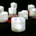 thumbnail image 1 of LED Luminous Electronic Candle 12PCS White shell [cold white flash], 1 of 7