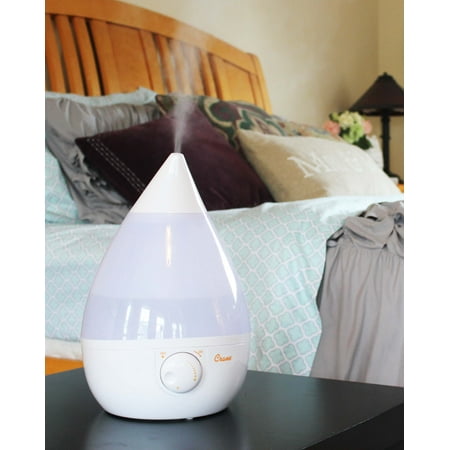 CRANE - 1 Gal. Drop Ultrasonic Cool Mist Humidifier - White
