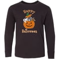 thumbnail image 3 of Inktastic Happy Halloween Kittens in Pumpkin Long Sleeve Youth T-Shirt, 3 of 5