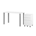 thumbnail image 1 of Table de bureau 48L avec caisson mobile Universel de Bestar, noir, 1 of 9