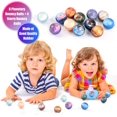 thumbnail image 2 of 110 Pcs Party Favors for Kids Toy Assortment for Prizes,Space Bouncy Balls Sticky Hands Slap Bracelets,Puzzles for Treasure Box, Classroom Rewards,Birthday Party,Goodie Bag Filler for Children's Day, 2 of 9