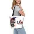 thumbnail image 2 of Disketp Patriotic Skull Art for Women’s Casual Shoulder Tote Bag Cross-body Handbags for Shopping, Travel and Daily Use, 2 of 6
