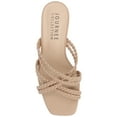 thumbnail image 4 of Journee Womens Baylen Braided Strap Slip On Wedge Sandals, 4 of 8