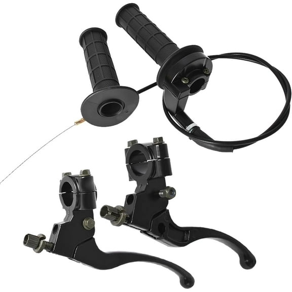SEBLAFF 7/8 Motorcycle Throttle Cable Clutch Brake Lever Twist Handlebar Levers Replacement for Honda XR80 XR100 CRF70 CRF80 CRF100