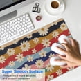 thumbnail image 4 of Long Mouse Pads for Desk,Pioneer Flower Floral Print Pattern Desk Mats on Top Of Desks, Desk Mouse Pad Extra Large with 3mm Non-Slip Base and Stitched Edge for Gaming,Office,Work,Home 31.5"x15.7", 4 of 6