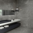 thumbnail image 4 of The Tile Life Alastair Gray Polished Porcelain Floor & Wall Tile, 24 x 48 in, 2-Piece, Marble Look, 4 of 5