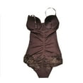 thumbnail image 4 of Viluyesy Womens Shapewear Bodysuit, Snatched Waist Tummy Control Chest Support Seamless Sculpting Jumpsuit Coffee S, 4 of 5