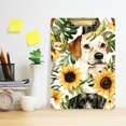 thumbnail image 2 of FORMRS Acrylic Clipboard with Low Profile Clip Standard A4 Letter Size, 12.5" x 9", Dog Sunflower Pattern, 2 of 8