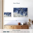 thumbnail image 4 of Elephant Stock Charmed Indigo Wall Art - Horizontal Canvas Wall Art - Living Room Wall Decor - Abstract Canvas - Blue And Gray Decor By Nikki Robbins - 12" x 8", 4 of 8