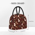 thumbnail image 5 of XMXT Reusable Lunch Bag Women, Cartoon Snowman Gloves Pattern Large Lunchbox Insulated Lunch Box for Work School, Multicolor, 5 of 9