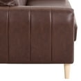 thumbnail image 2 of Serta Darby Transitional Stationary Sofa, Brown Faux Leather, 2 of 5