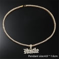 thumbnail image 3 of Hip Hop Punk Luxury Rhinestone Letters Pendant  Necklace for Women Men Iced Out Cuban Chain Fashion  Sweater Chain  Tennis Chain Clavicle Chains Creative Gifts, 3 of 5