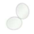 thumbnail image 4 of Unique Bargains 1 Pc Circular Folding Makeup Mirror for Vacation Travel White Plastic Glass, 4 of 5