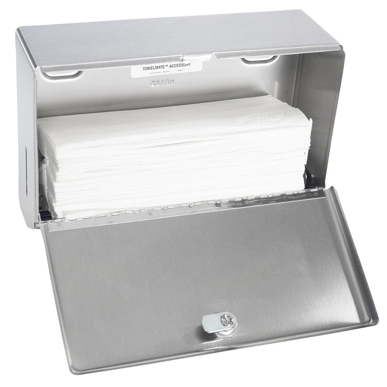 Surface-Mounted Paper Towel Dispenser, 10.75 x 4 x 7.06, Stainless Steel Surface-Mounted Paper Towel Dispenser, 10.75 x 4 x 7.06, Stainless Steel