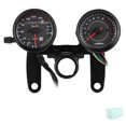 thumbnail image 1 of Velocímetro, odómetro y tacómetro con retroiluminación LED de 12 V, 0-160 km/h y 13&nbsp;000 rpm, universal para motocicletas., 1 of 14