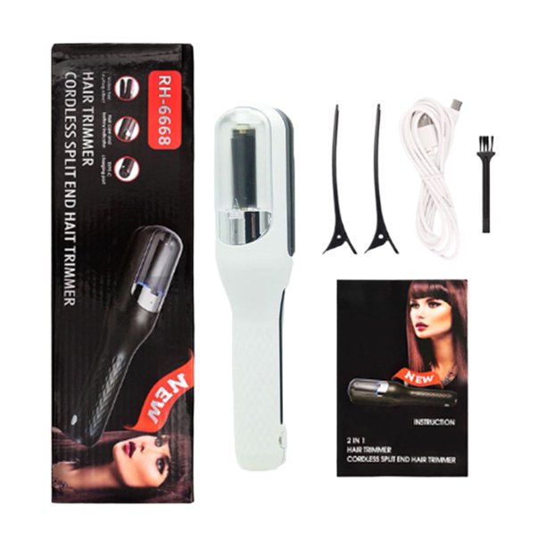 Vogacara Herramientas eléctricas para el cabello, recortadora de barba para mujeres adultas, cortadora de pelo eléctrica Cuidado del cabello Blanco