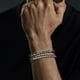 thumbnail image 4 of 2 pulseras para hombre, pulsera con cadena gruesa, cadenas de mano en plata, acero inoxidable, hip hop, rapero, joyería unisex, 4 of 8