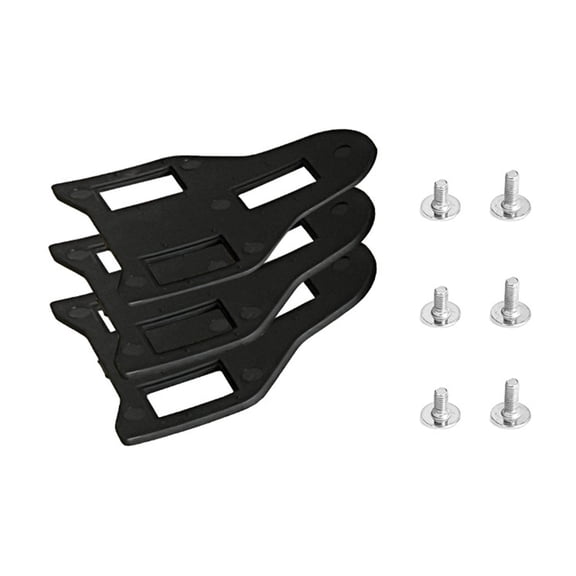 3 Pieces Bike Cleats Cycling Equipment Adjustable Height Plastic Anti Slip Indoor Outdoor Use